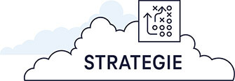 Wolke in dem das Wort Strategie steht