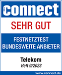 Connect Test: Telekom mit Note "Sehr gut" beim bundesweiten Festnetzanbieter-Test