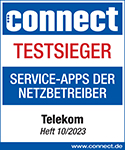 Connect Test: Telekom ist Testsieger in der Kategorie Service-Apps der Netzbetreiber