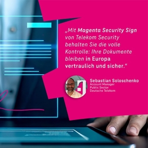 Magenta Security Sign