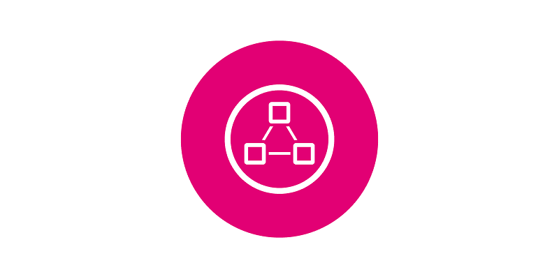 Stilisiertes Icon für Vorteil: Direkte Anbindung