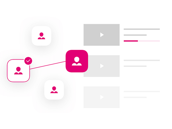 Schematic representation of identity verification and content approval