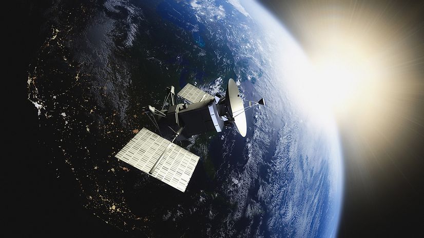 View from space, with data links to the Copernicus Data Space.