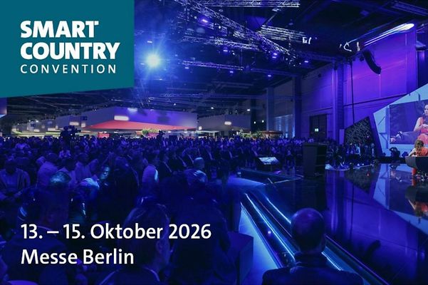 A photo of the main stage at the Smart Country Conventions, dated 13–15 October.