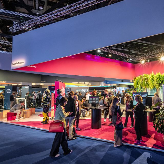 Photo of the Telekom stand at the Smart Country Convention